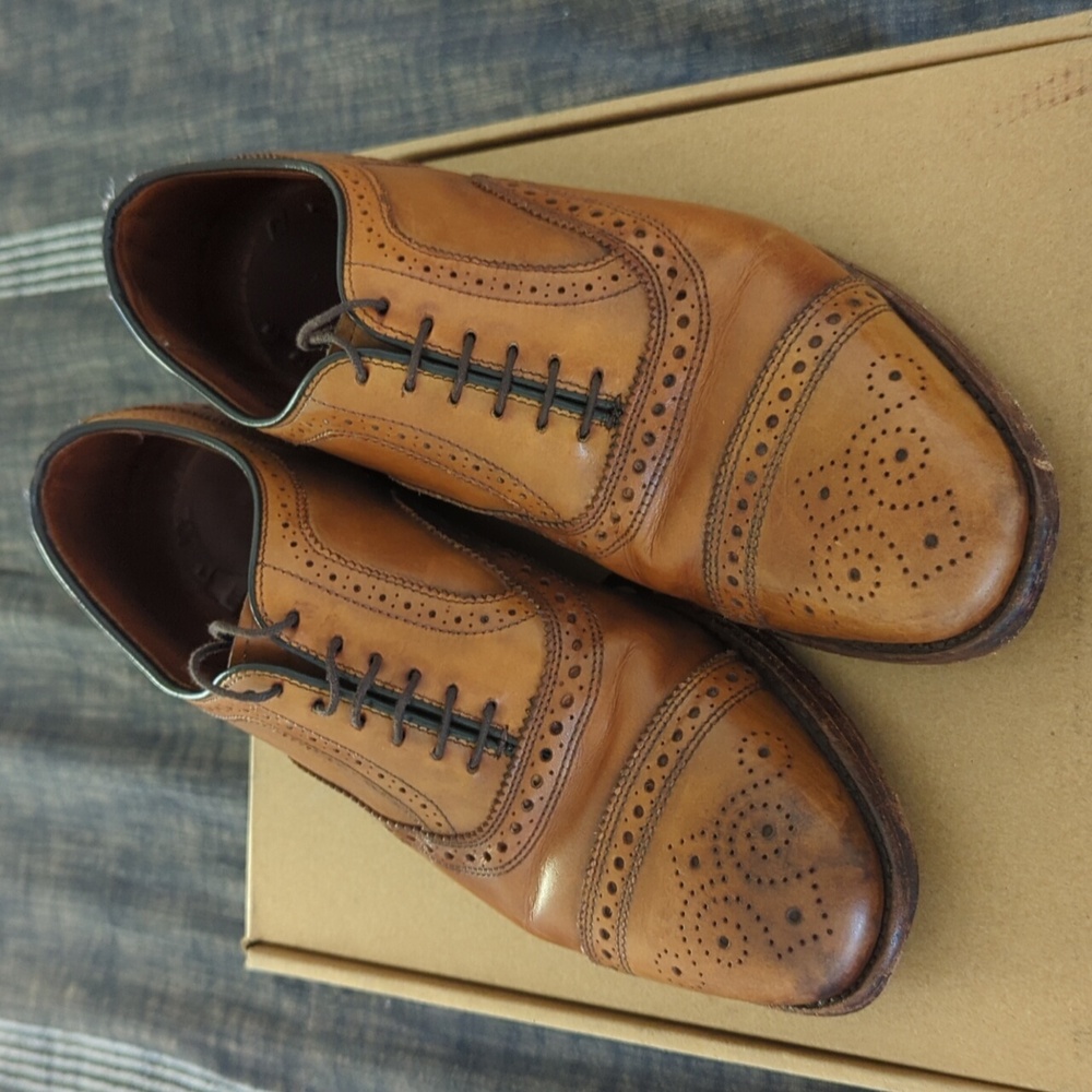 Allen Edmonds Strand Cap-Toe Oxfords, 8E, Walnut Brown
